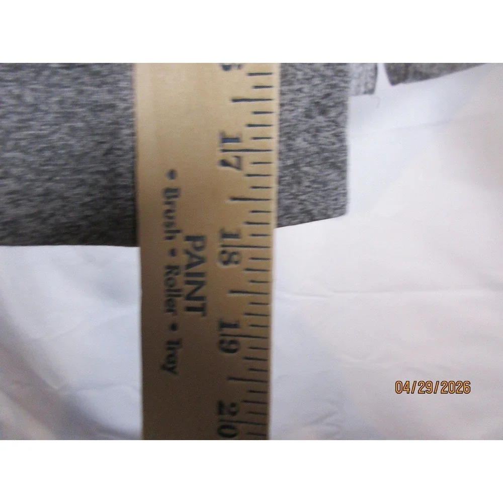 Calvin Klein Men's Quarter Zip Pullover Heather Grey Mock Neck Logo Top Size M - Picture 5 of 8